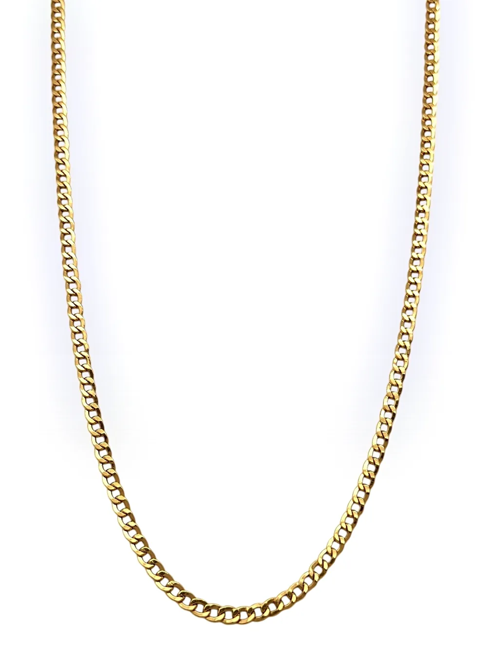 Cadena oro 18k tejido cubano