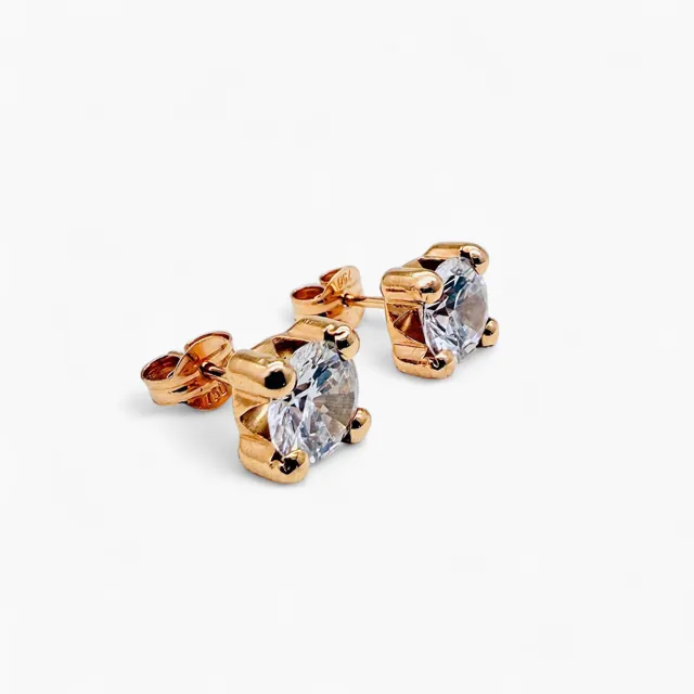 Topos oro 18k con circones