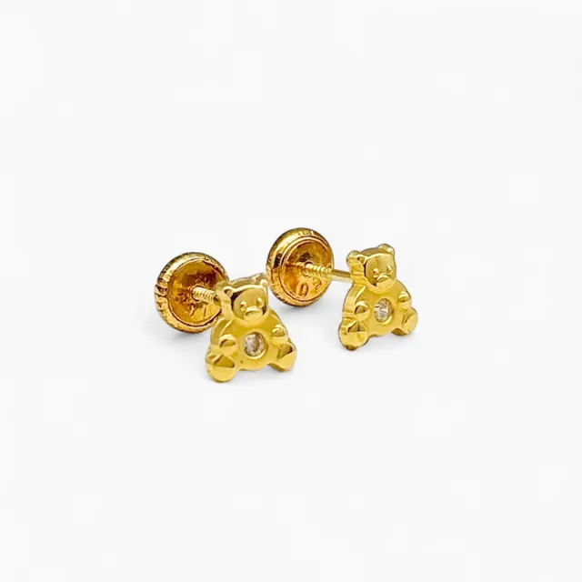 Topos oro 18k en forma de oso